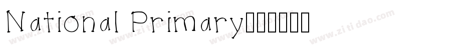 National Primary字体转换